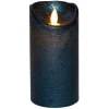 Anna's Collection Led stompkaars - metallic blauw - H15 x D7,5 cm