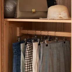 ACAZA Antislip Broekhangers met Knijpers - 30 stuks Kleding Hangers met Klemmen- 31cm