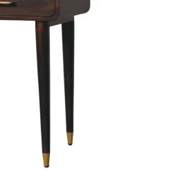 Artisan Furniture Apollo Loop Console, 2 Lades en Open Gleuf, Donkerbruin