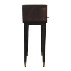 Artisan Furniture Apollo Loop Console, 2 Lades en Open Gleuf, Donkerbruin