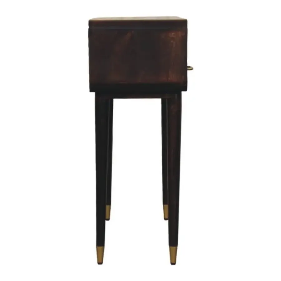 Artisan Furniture Apollo Loop Console, 2 Lades en Open Gleuf, Donkerbruin