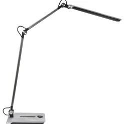 Leen Bakker AQUILA - Bureaulamp LED - Zilver - Synthetisch materiaal