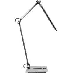 Leen Bakker AQUILA - Bureaulamp LED - Zilver - Synthetisch materiaal