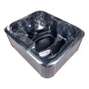 Beliani ARCELIA - Whirlpool buitenbad - Grijs - 215 x 180 cm - Acryl
