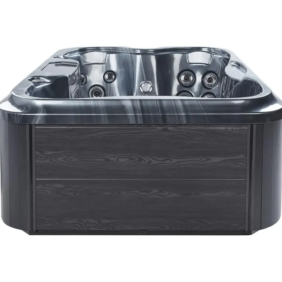 Beliani ARCELIA - Whirlpool buitenbad - Grijs - 215 x 180 cm - Acryl