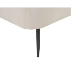 Loveseats-Beliani ARCEY - Chaise longue - Wit - Fluweel