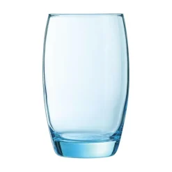 Waterglazen-Arcoroc Drinkglazen - 6x stuks - transparant blauw - 350 ml