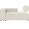 Leen Bakker ARDAL - Chaise longue - Off-white - Linkszijdig - Corduroy