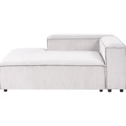 Leen Bakker ARDAL - Chaise longue - Off-white - Rechtszijdig - Corduroy