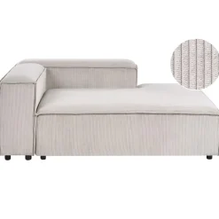 Leen Bakker ARDAL - Chaise longue - Taupe - Linkszijdig - Corduroy