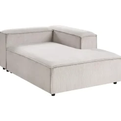 Leen Bakker ARDAL - Chaise longue - Taupe - Linkszijdig - Corduroy