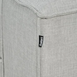 Leen Bakker ARDAL - Ottomaan - Lichtgrijs - Polyester