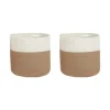 Beliani ARDESEN - Mand set van 2 - Beige - Katoen