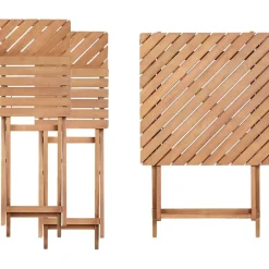 Beliani ARDORE - Balkonset - Donkerhout - Eucalyptus