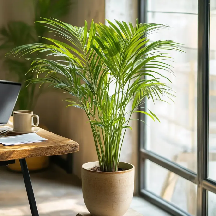 Plant in a Box Areca goudpalm - Set van 2 - Dypsis lutescens - Hoogte 60-70cm - ⌀17cm