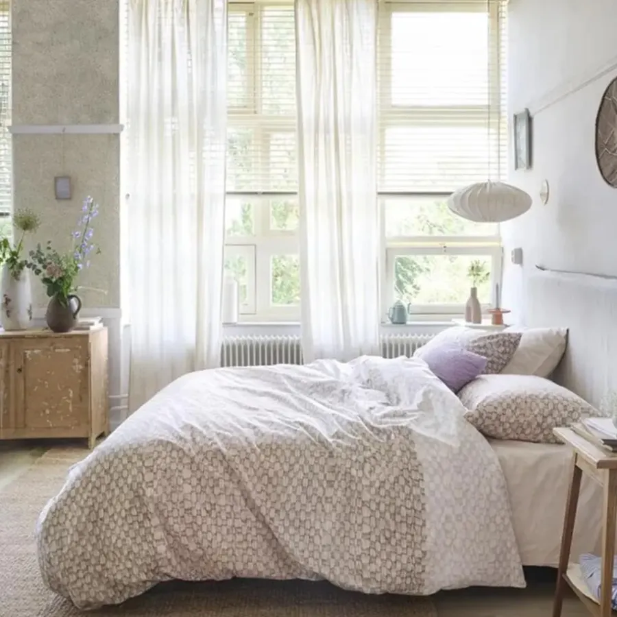Ariadne at Home Neutrals Dekbedovertrek - Naturel-1-persoons (140 x 200/220 cm)