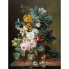Art for the Home - Canvas - Stilleven met bloemen - 70x100 cm