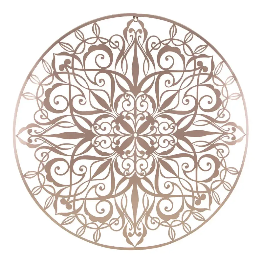 Art for the Home - Metal Art - Luxe mandala roségoud D80cm