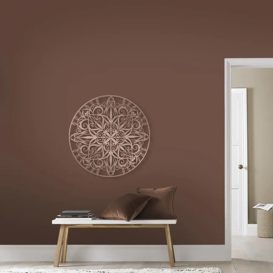Art for the Home - Metal Art - Luxe mandala roségoud D80cm