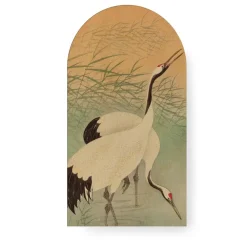 Schilderijen-Art for the Home Canvas Boogvormig Kraanvogels in de Ochtend 100x54cm