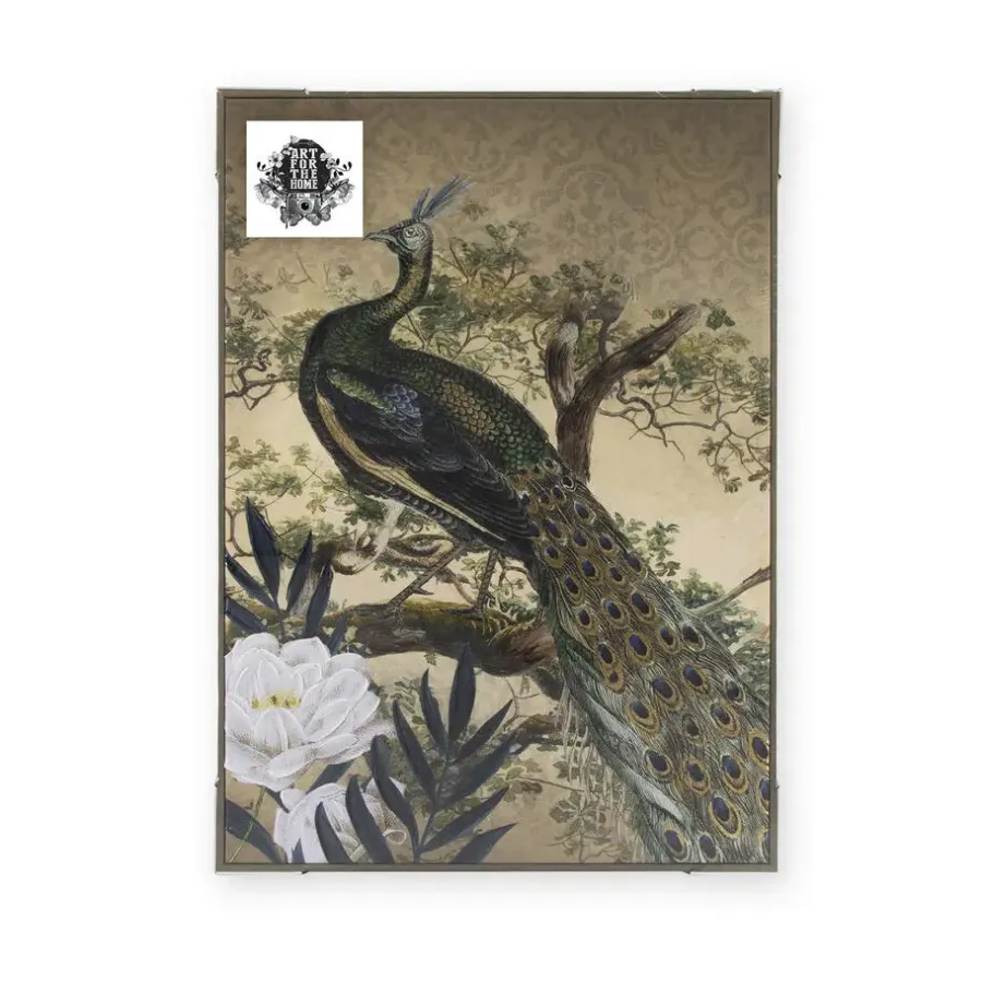 Schilderijen-Art for the Home Canvas Geschilderde Details Peacock in Paradise
