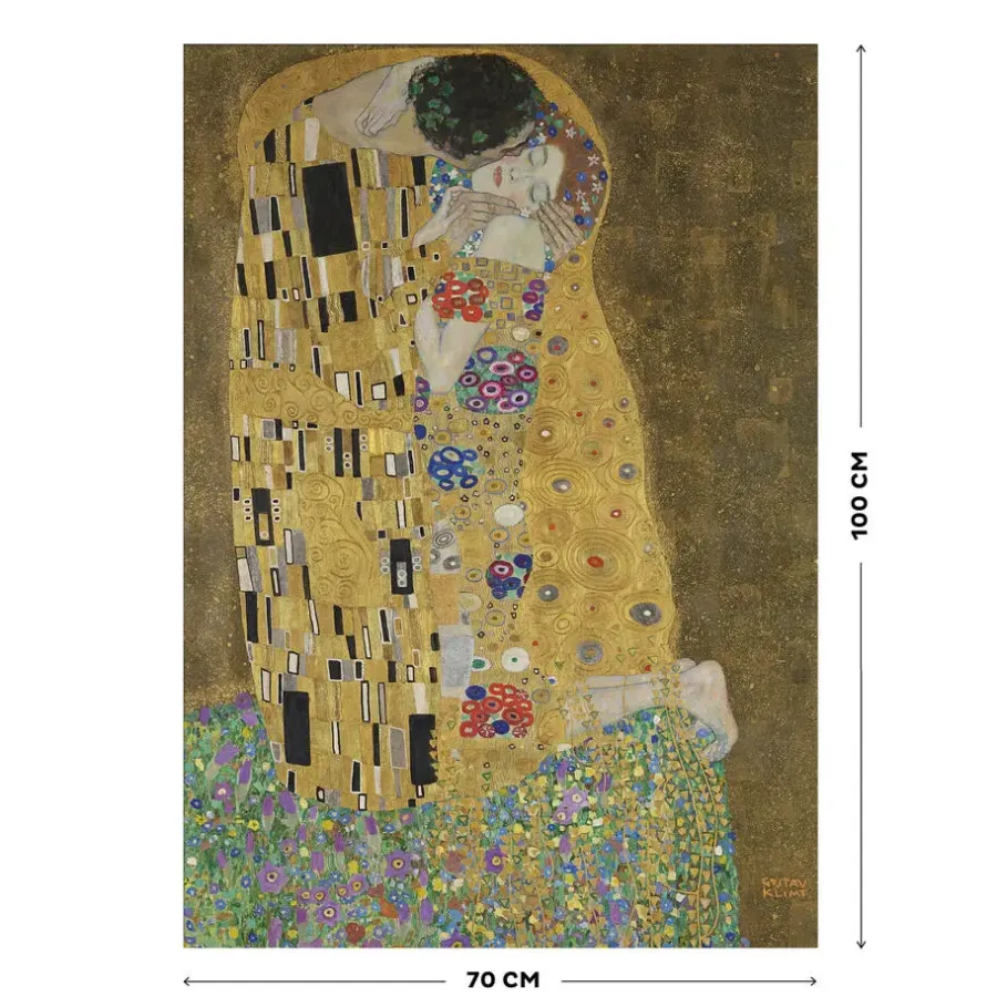 Schilderijen-Art for the Home De Kus Canvas 100x70 cm