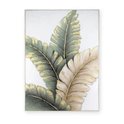 Schilderijen-Art for the Home Handgeschilderd Canvas Lush Leaves 100x70cm