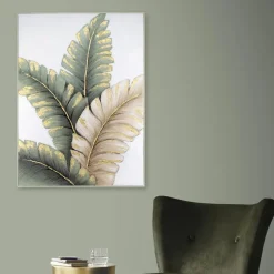 Schilderijen-Art for the Home Handgeschilderd Canvas Lush Leaves 100x70cm