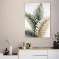 Schilderijen-Art for the Home Handgeschilderd Canvas Lush Leaves 100x70cm
