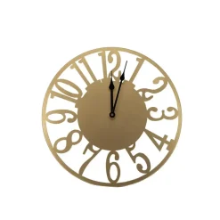 Klokken-Art for the Home Klok Luxe gouden ronde Hangende Klok 40cm
