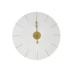 Klokken-Art for the Home Klok Luxe wit en goud Hangende Klok Origami 60cm