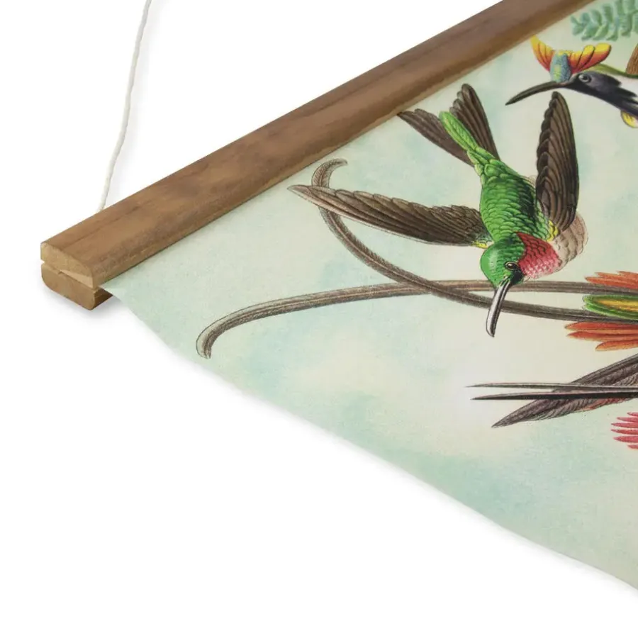 Art for the Home Linnen Hanging Poster Hummingbirds 80x60cm