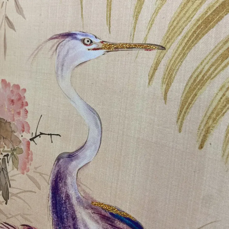 Schilderijen-Art for the Home Reigers tussen Bloemen Japanse Stijl 100x54cm
