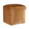 Poefen-Arte r egal Poef - fluweel - bruin - 30 x 30 cm - vierkant