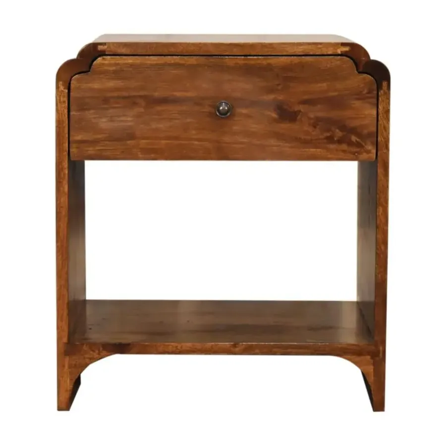 Nachtkastjes|Nachtkastjes-Artisan Furniture Massief Houten Nachttafel Newton