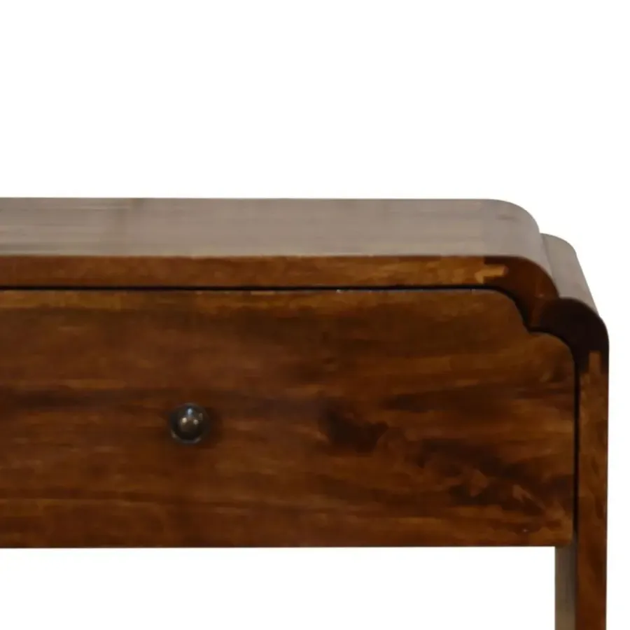 Nachtkastjes|Nachtkastjes-Artisan Furniture Massief Houten Nachttafel Newton