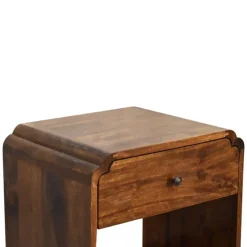 Nachtkastjes|Nachtkastjes-Artisan Furniture Massief Houten Nachttafel Newton