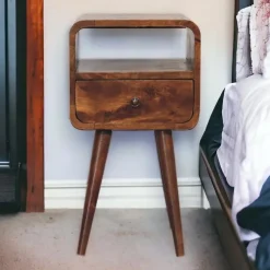 Artisan Furniture Massief Houten Kastanje Nachtkastje