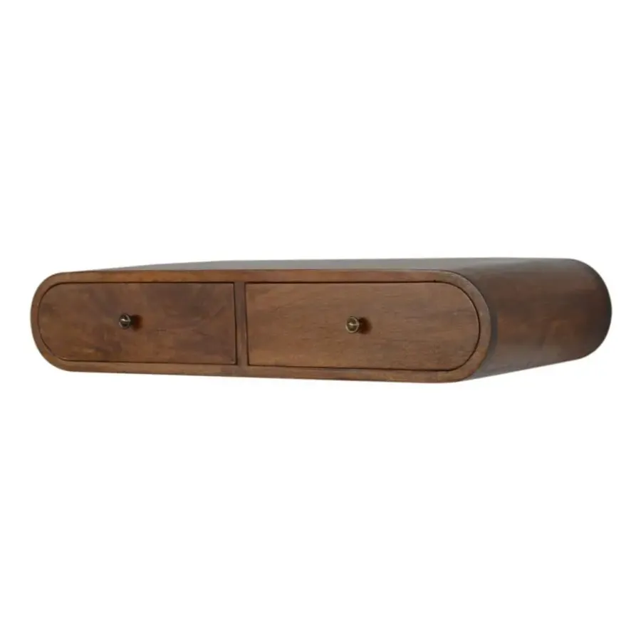 Sidetables-Artisan Furniture Solid hout Drijvende Kastanje Londen Sidetable