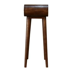 Sidetables-Artisan Furniture Solid hout Ronde Kastanje Sidetable