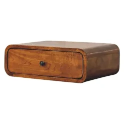 Nachtkastjes|Nachtkastjes-Artisan Furniture Solid hout Avora Wandkastje Honing Karamel met