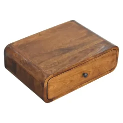 Nachtkastjes|Nachtkastjes-Artisan Furniture Solid hout Avora Wandkastje Honing Karamel met