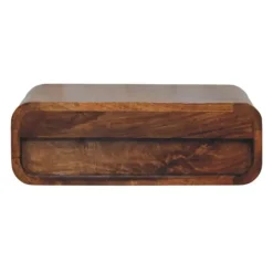 Nachtkastjes|Nachtkastjes-Artisan Furniture Solid hout Avora Wandkastje Honing Karamel met