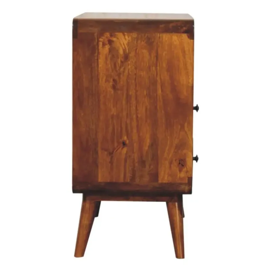 Sidetables-Artisan Furniture Solid hout Gebogen Nordic Charme Sidetable