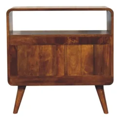 Sidetables-Artisan Furniture Solid hout Gebogen Nordic Charme Sidetable