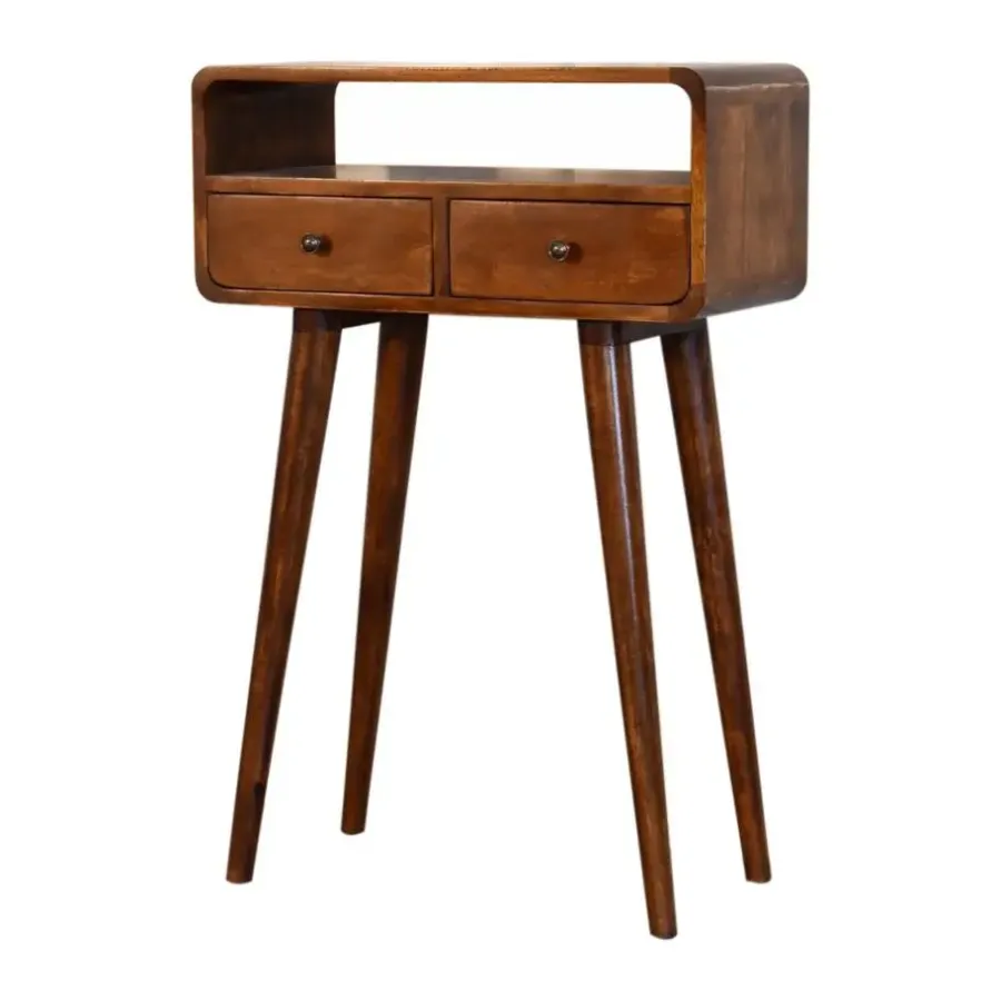 Artisan Furniture Solid hout Kastanje Sidetable Tafel