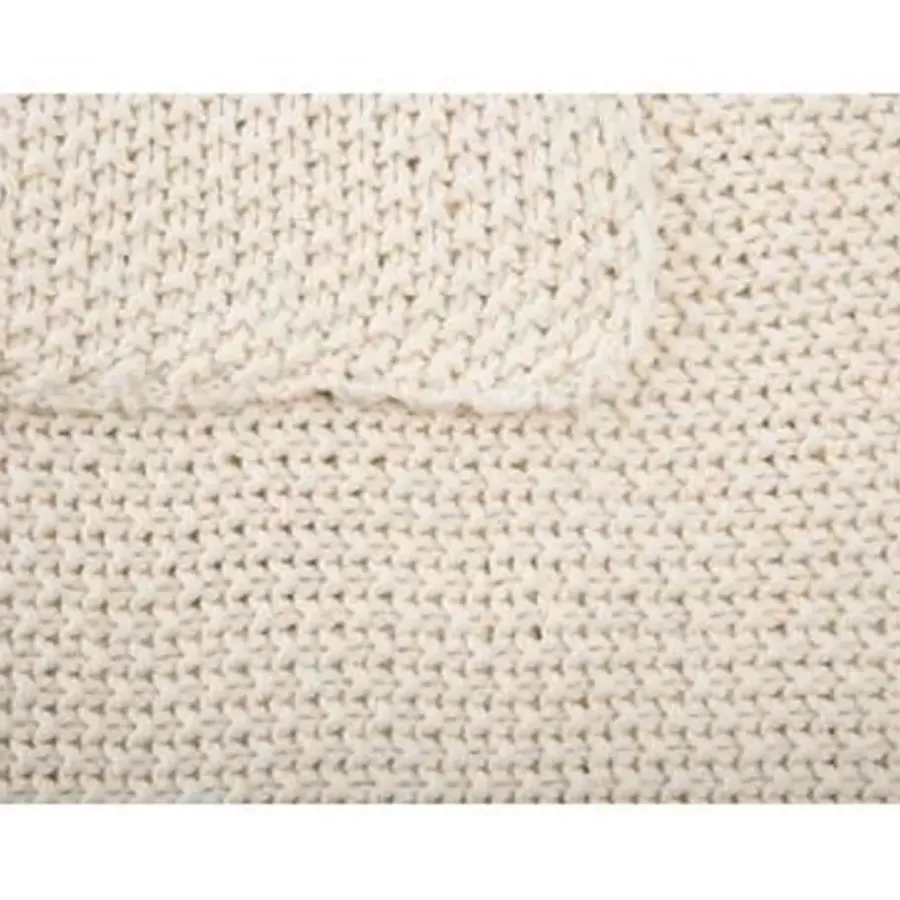 Plaids-Beliani ASAKA - Plaid - Beige - 130 x 180 cm - Katoen
