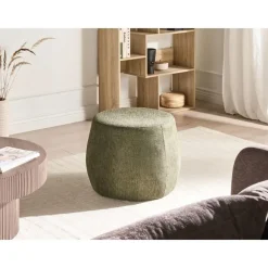 Leen Bakker ASHTON - Poef - Groen - Polyester