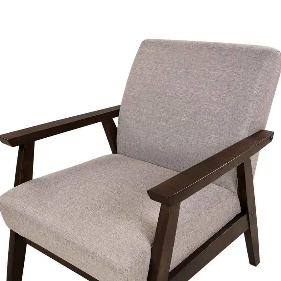 Fauteuils-Beliani ASNES - Fauteuil - Taupe - Polyester