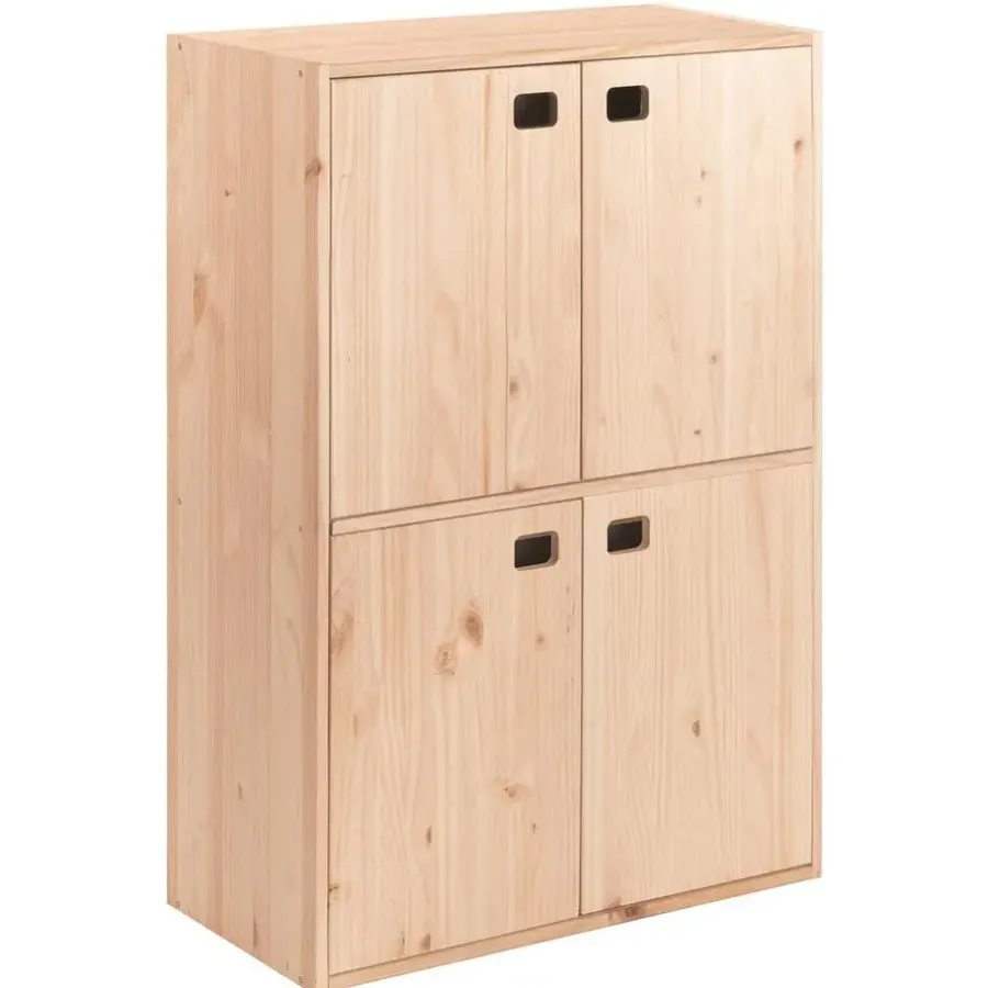 Astigarraga Dinamic Wandkast met deuren - PEFC grenen - 105x71cm